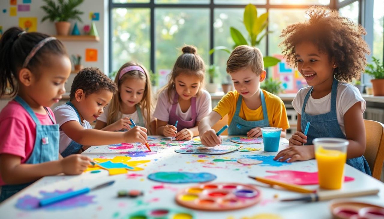 découvrez des activités de collage et peinture spécialement conçues pour stimuler l’imaginaire et la créativité des enfants tout en s’amusant.