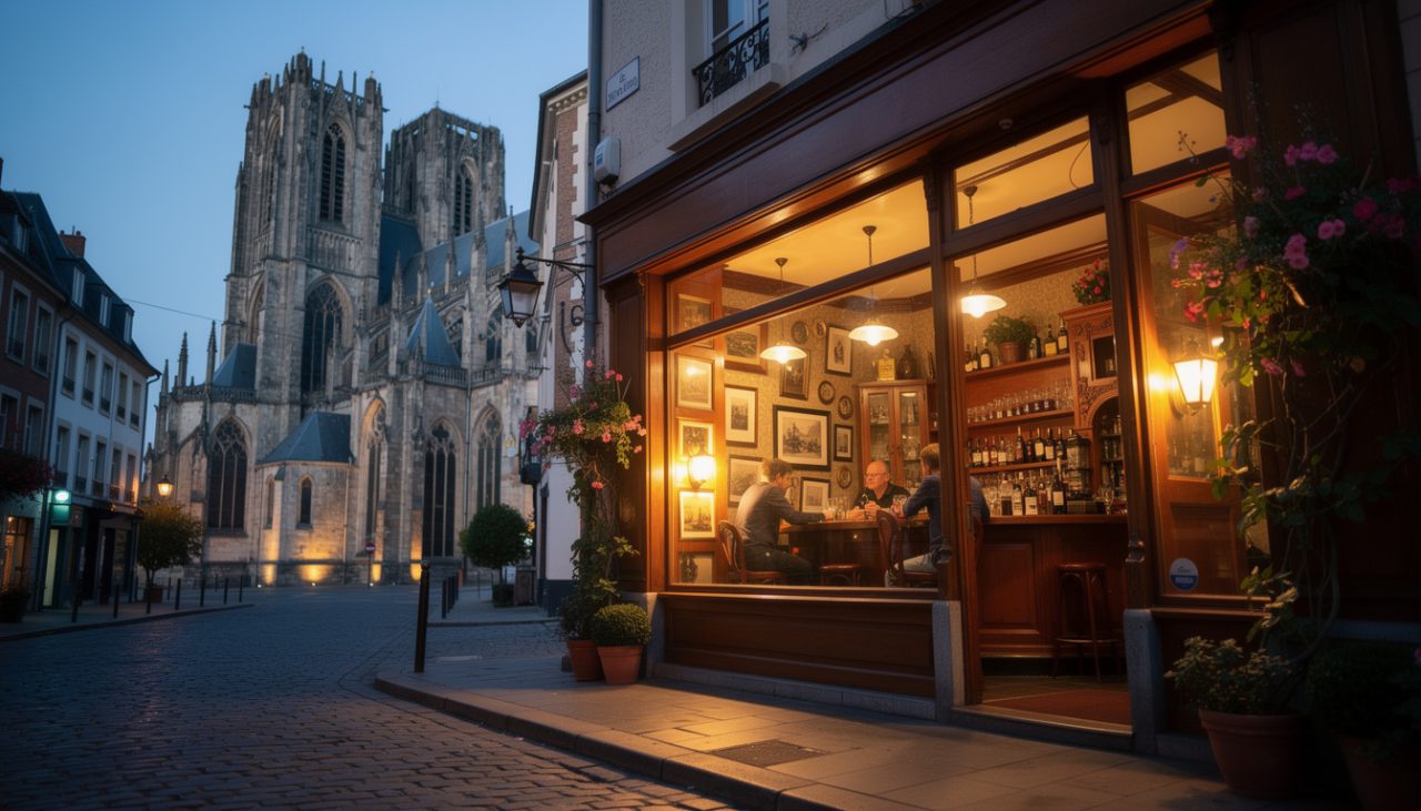 découvrez un bar chaleureux situé au cœur du quartier, à deux pas de la cathédrale, idéal pour partager des moments conviviaux dans une ambiance accueillante.