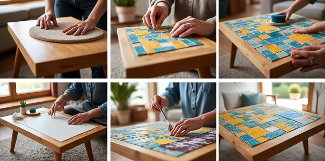 apprenez à créer une mosaïque de table basse étape par étape grâce à notre guide détaillé, idéal pour personnaliser votre mobilier avec style et créativité.